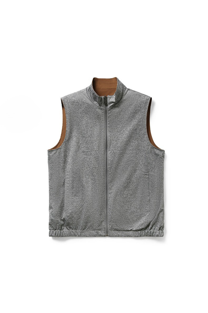Gray vest on a white background