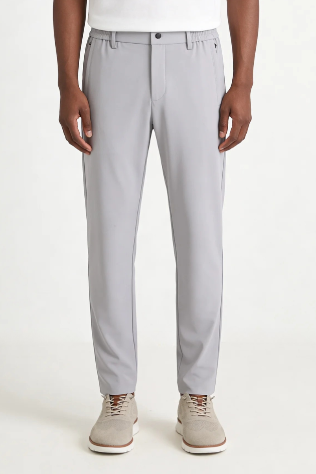 Men’s cooling stretch trousers breathable wrinkle free lightweight no iron dress pants