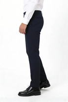 Men’s black wrinkle free stretch trousers breathable lightweight no iron dress pants