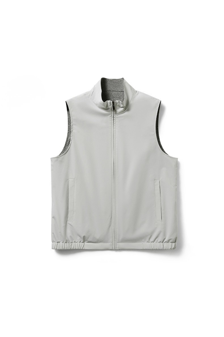 Light gray vest on a white background